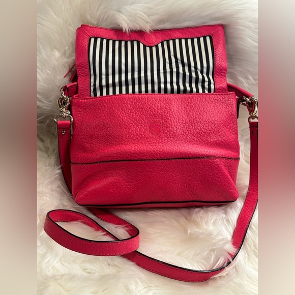 KATE SPADE Leather Southport Avenue Zinnia Hot Pink Pebbled Leather NWT - Picture 10 of 16